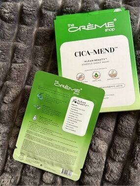 The Creme Shop Cica-Mend Klean Beauty Essence Sheet Masks- 5/box